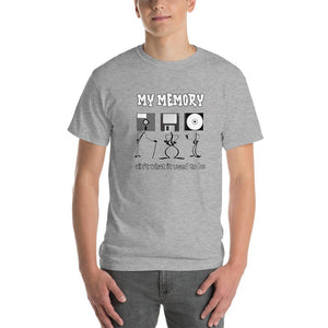 My Memory Ain't What it Used to Be Retro Computer Geek T-Shirt-Sport Grey-S-Awkward T-Shirts