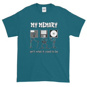 My Memory Ain't What it Used to Be Short-Sleeve T-Shirt-Galapagos Blue-S-Awkward T-Shirts