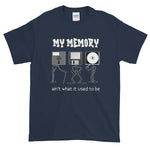 My Memory Ain't What it Used to Be Short-Sleeve T-Shirt-Navy-S-Awkward T-Shirts