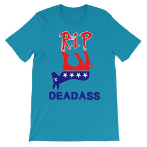 R.I.P. DeadAss Democrats DNC T-Shirt-Aqua-S-Awkward T-Shirts