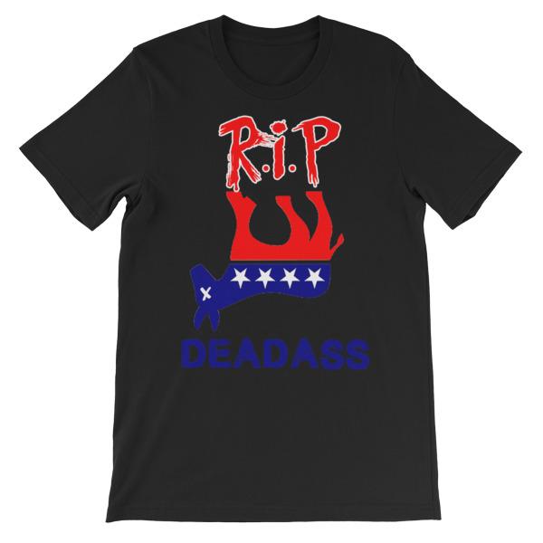 R.I.P. DeadAss Democrats DNC T-Shirt-Black-S-Awkward T-Shirts