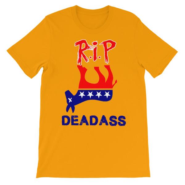 R.I.P. DeadAss Democrats DNC T-Shirt-Gold-S-Awkward T-Shirts