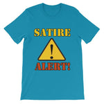 Satire Alert T-shirt-Aqua-S-Awkward T-Shirts