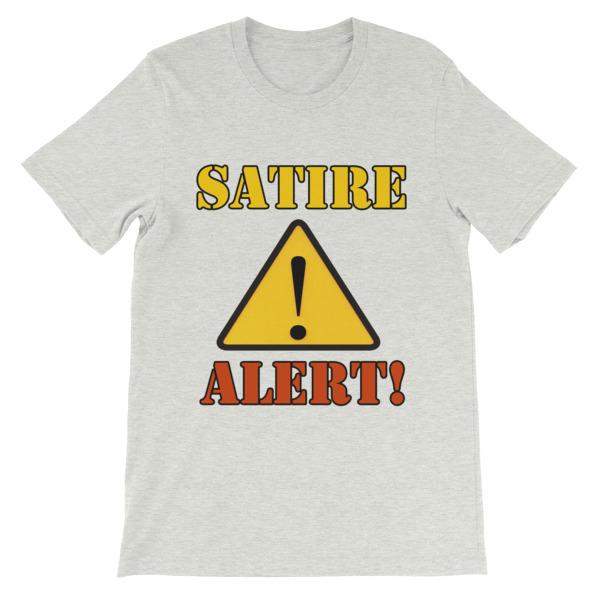 Satire Alert T-shirt-Ash-S-Awkward T-Shirts