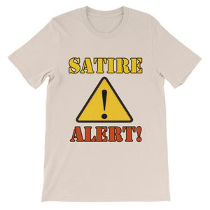 Satire Alert T-shirt-Soft Cream-S-Awkward T-Shirts