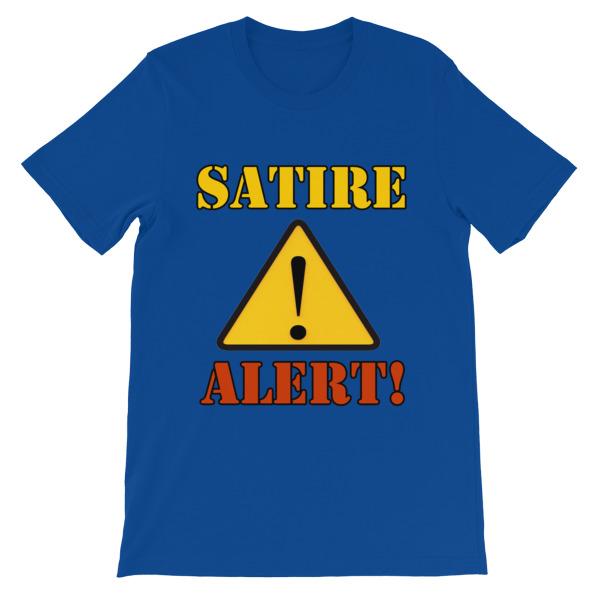 Satire Alert T-shirt-True Royal-S-Awkward T-Shirts