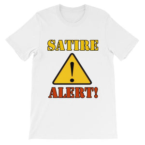 Satire Alert T-shirt-White-S-Awkward T-Shirts