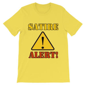 Satire Alert T-shirt-Yellow-S-Awkward T-Shirts