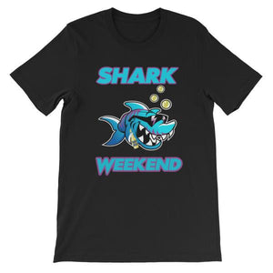 Shark Weekend T-Shirt-Black-S-Awkward T-Shirts