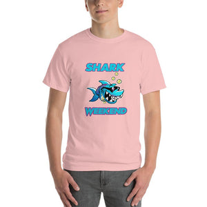 Shark Weekend T-Shirt-Light Pink-S-Awkward T-Shirts
