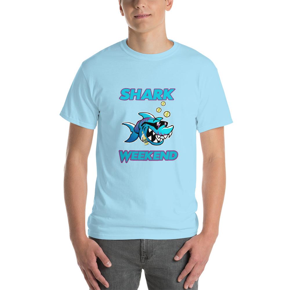 Shark Weekend T-Shirt-Sky-S-Awkward T-Shirts