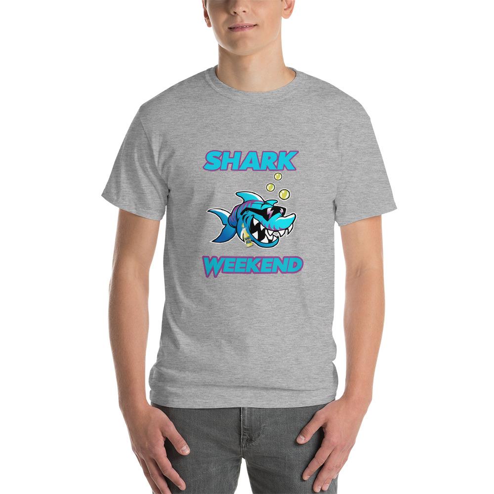 Shark Weekend T-Shirt-Sport Grey-S-Awkward T-Shirts