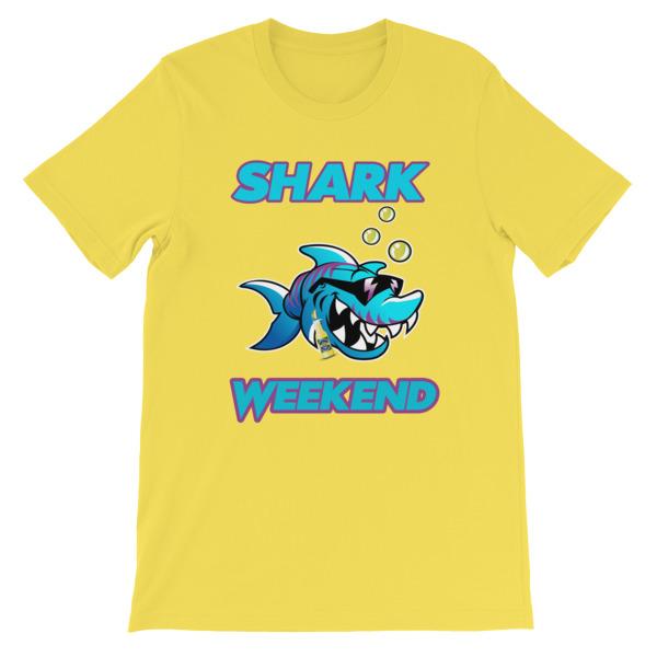 Shark Weekend T-Shirt-Yellow-S-Awkward T-Shirts