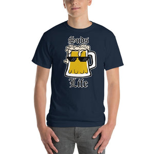 Suds Life Beer Lover T-Shirt-Navy-S-Awkward T-Shirts