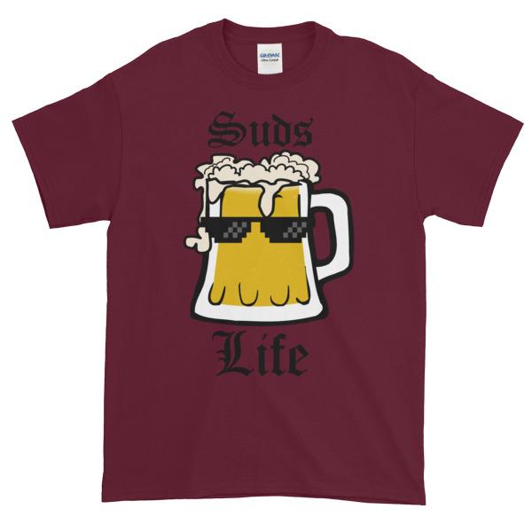 Suds Life T-shirt-Maroon-S-Awkward T-Shirts