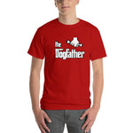 The Dogfather Dog Lover T-Shirt-Red-S-Awkward T-Shirts