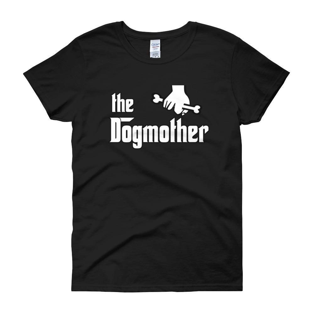 The Dogmother Funny Dog Lover Women's T-shirt-Black-S-Awkward T-Shirts