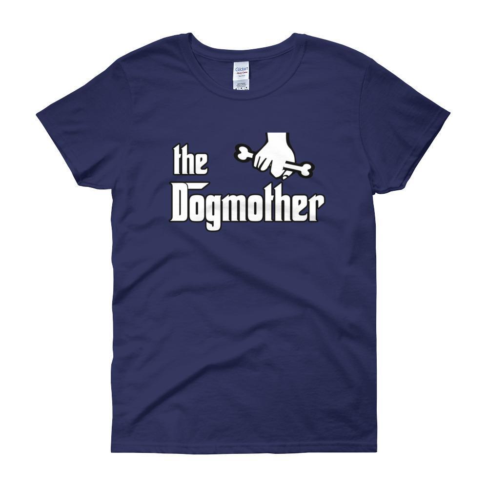The Dogmother Funny Dog Lover Women's T-shirt-Cobalt-S-Awkward T-Shirts