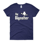 The Dogmother Funny Dog Lover Women's T-shirt-Cobalt-S-Awkward T-Shirts