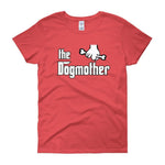 The Dogmother Funny Dog Lover Women's T-shirt-Coral Silk-S-Awkward T-Shirts