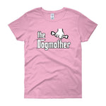 The Dogmother Funny Dog Lover Women's T-shirt-Light Pink-S-Awkward T-Shirts