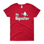 The Dogmother Funny Dog Lover Women's T-shirt-Red-S-Awkward T-Shirts