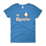 The Dogmother Funny Dog Lover Women's T-shirt-Sapphire-S-Awkward T-Shirts