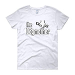 The Dogmother Funny Dog Lover Women's T-shirt-White-S-Awkward T-Shirts