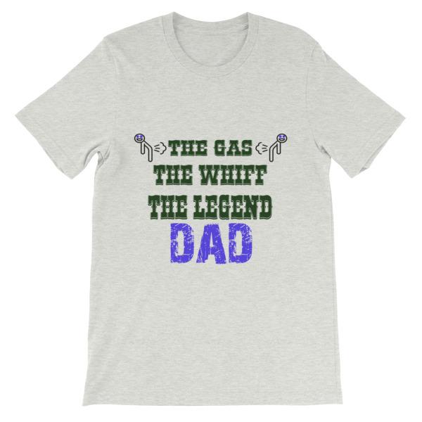 The Gas The Whiff The Legend Dad Fart T-shirt-Ash-S-Awkward T-Shirts