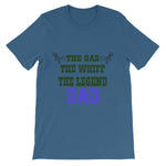 The Gas The Whiff The Legend Dad Fart T-shirt-Steel Blue-S-Awkward T-Shirts