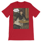The Service Here Sucks Funny Art T-shirt-Red-S-Awkward T-Shirts