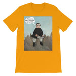 This Rock is Going Right Up My Ass Art T-shirt-Gold-S-Awkward T-Shirts