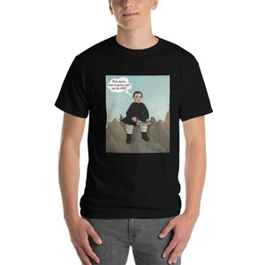 This Rock is Going Right Up My Ass Funny Art T-Shirt-Black-S-Awkward T-Shirts