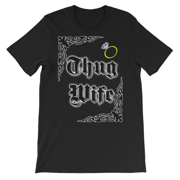 Thug Wife T-shirt-Black-S-Awkward T-Shirts