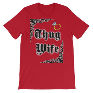 Thug Wife T-shirt-Red-S-Awkward T-Shirts