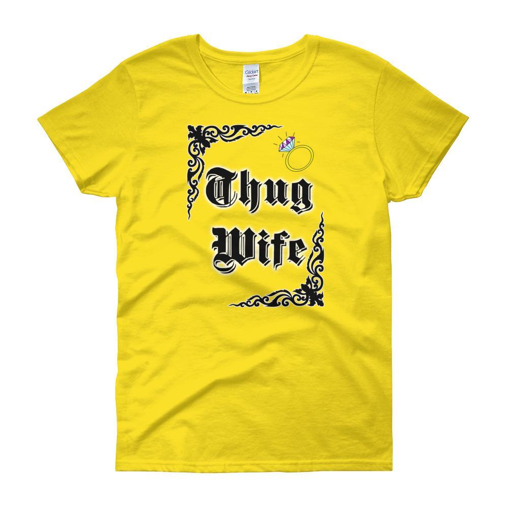 Thug Wife Women's T-shirt-Daisy-S-Awkward T-Shirts