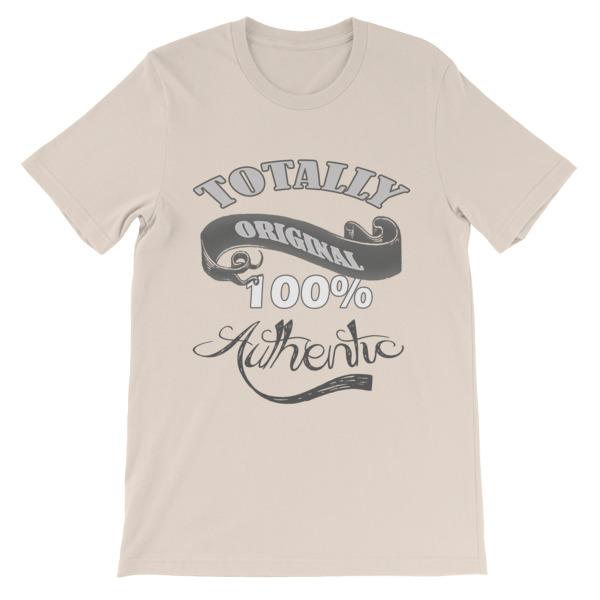 Totally Original 100% Authentic T-shirt-Soft Cream-S-Awkward T-Shirts
