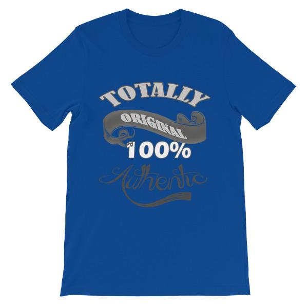 Totally Original 100% Authentic T-shirt-True Royal-S-Awkward T-Shirts