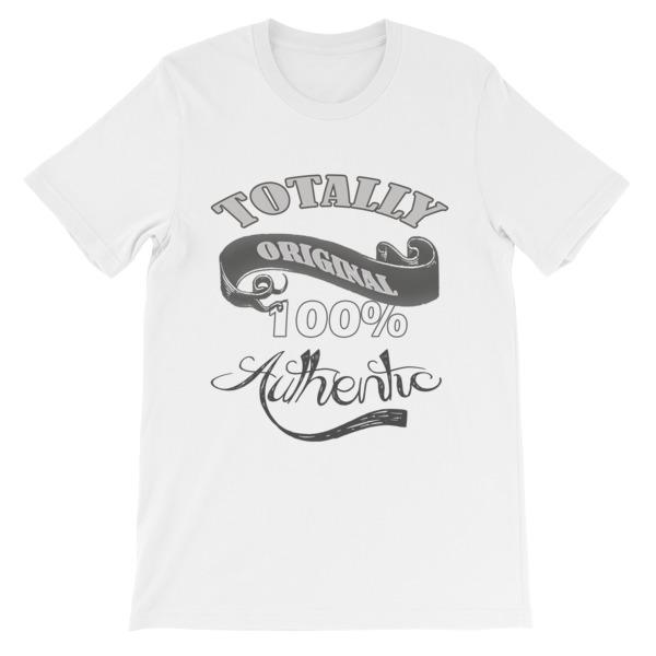 Totally Original 100% Authentic T-shirt-White-S-Awkward T-Shirts