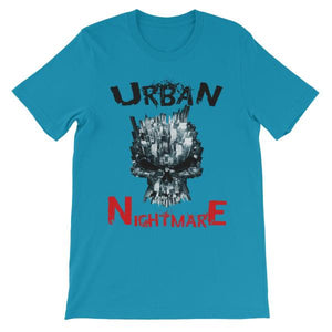Urban Nightmare T-shirt-Aqua-S-Awkward T-Shirts