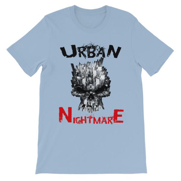 Urban Nightmare T-shirt-Light Blue-S-Awkward T-Shirts