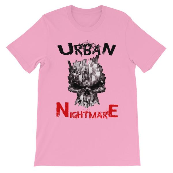 Urban Nightmare T-shirt-Pink-S-Awkward T-Shirts