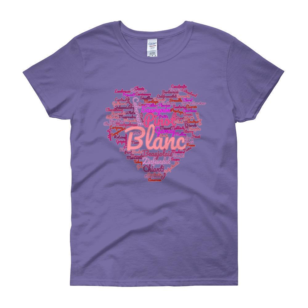 Wine Cloud Wine Lover's Women's T-shirt-Violet-S-Awkward T-Shirts