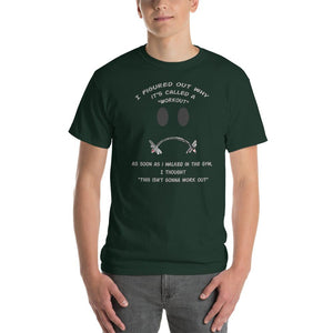 Workout - This Isn't Gonna Work Out Funny Gym T-Shirt-Forest-S-Awkward T-Shirts