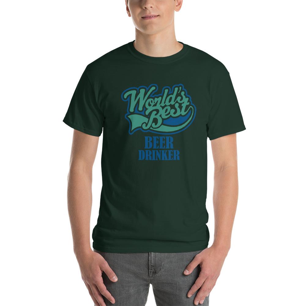 World's Best Beer Drinker Beer Lover T-Shirt-Forest-S-Awkward T-Shirts