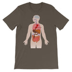 You Are Here Anatomy Medical T-shirt-Army-S-Awkward T-Shirts