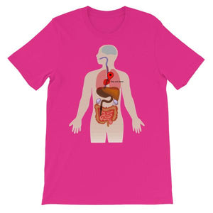 You Are Here Anatomy Medical T-shirt-Berry-S-Awkward T-Shirts
