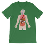 You Are Here Anatomy Medical T-shirt-Leaf-S-Awkward T-Shirts